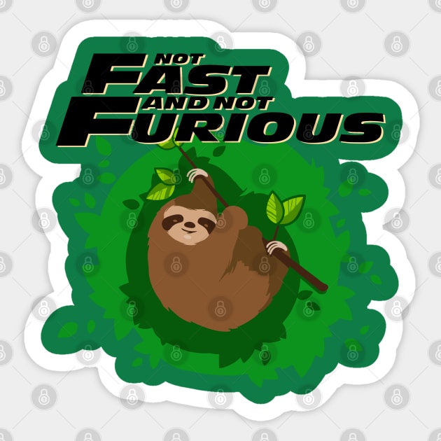 Not Fast And Not Furious Sticker by copacoba